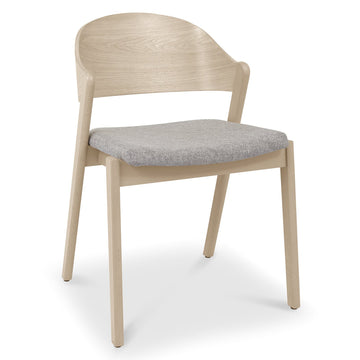 Bentley Designs Vega Scandi Oak Ply Back Chairs (Pair)